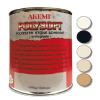 Мраморная шпатлевка Akemi Poly-soft 1.65 кг., Чёрная